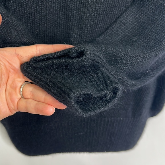 Glitz vintage silk ramie angora beaded leopard floral lace gold leather sweater - Picture 4 of 8